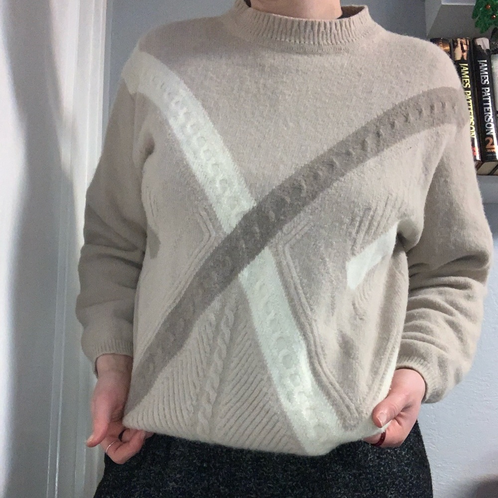 Vintage Wool Grandpa Sweater size M/L